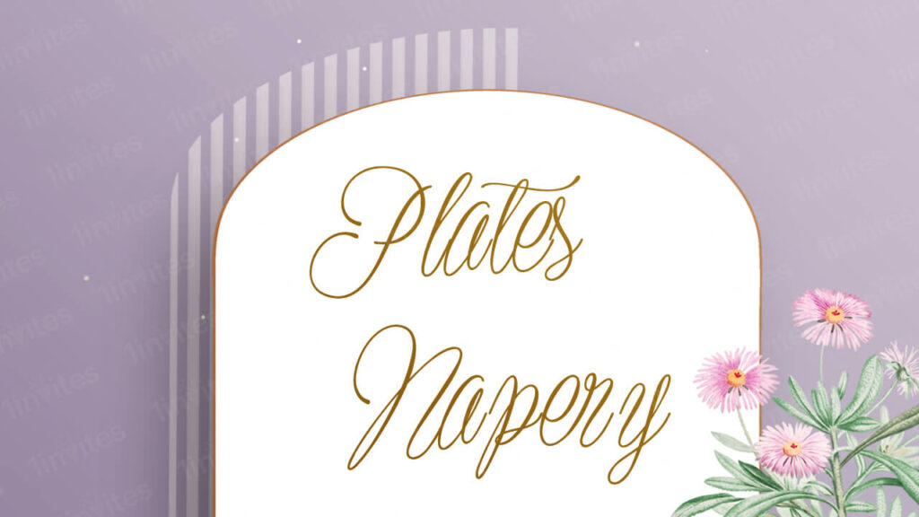 Plates Napery Fonts