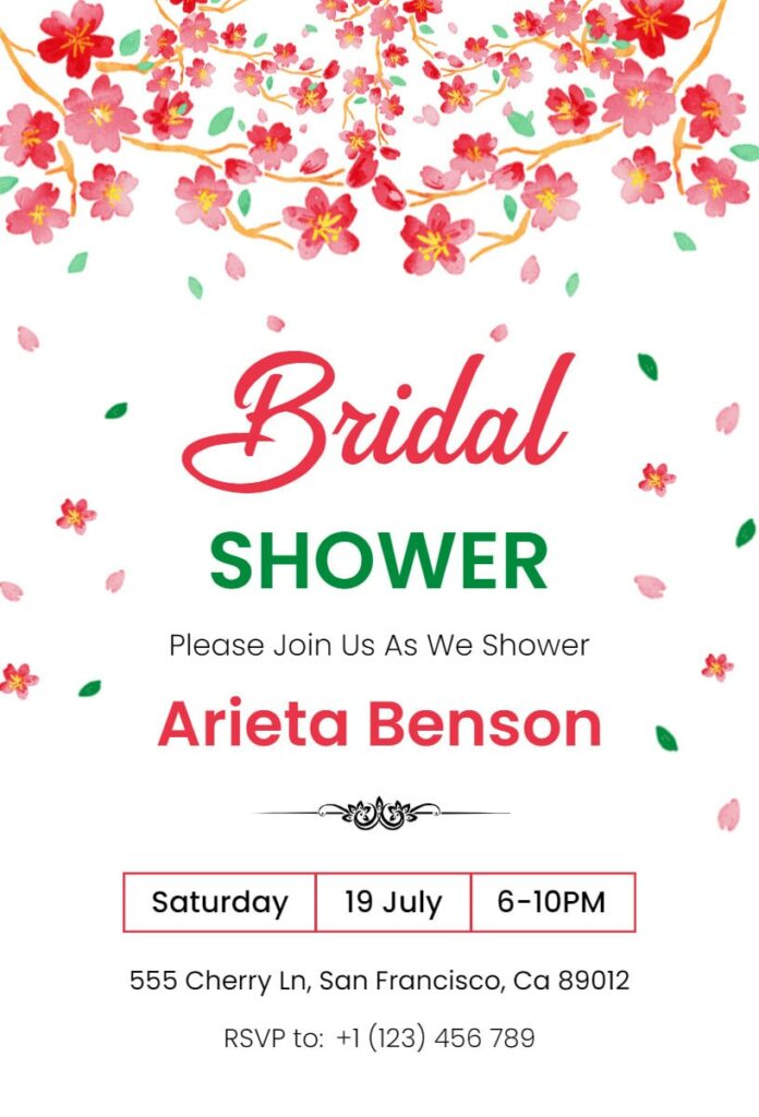 Mix Bridal Shower Invitation Template