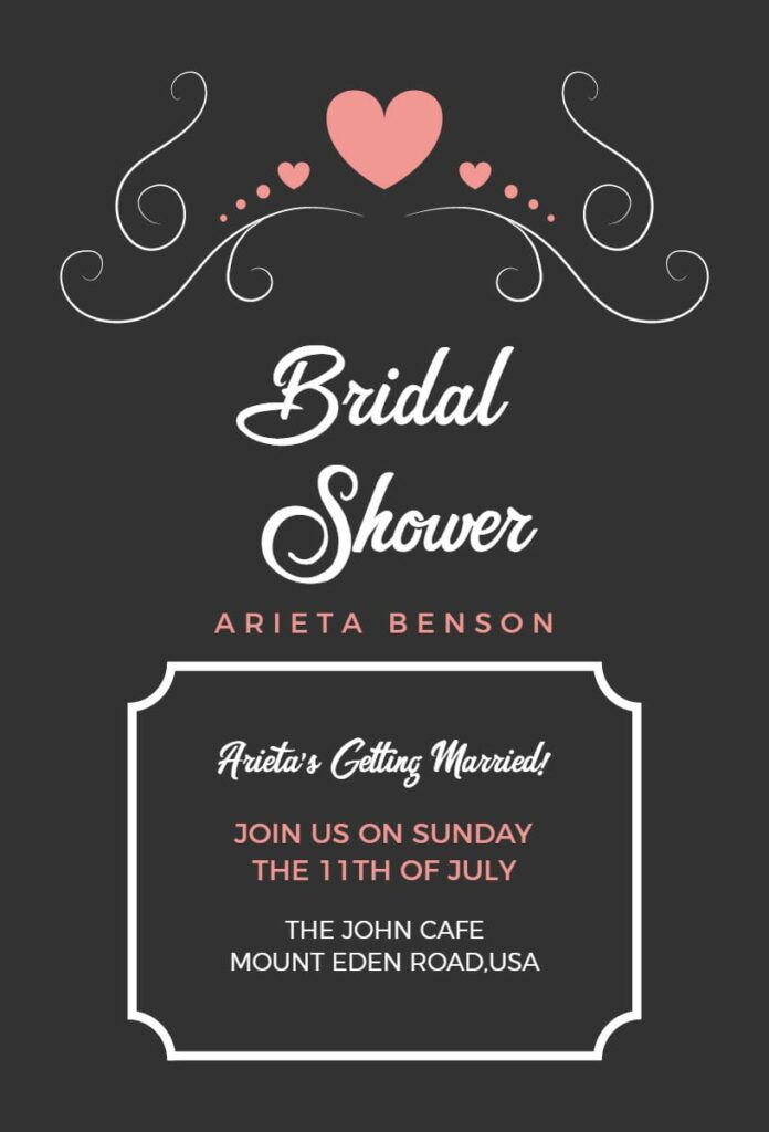 Mine Shaft Bridal Shower Invitation Template