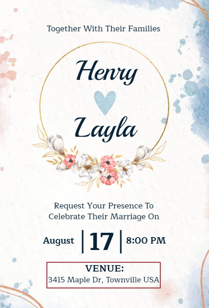 Creative Wedding Invitation