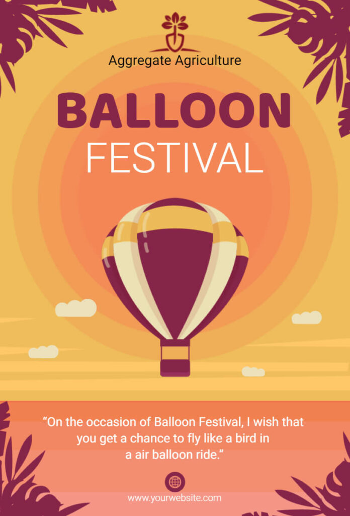 Balloon Festival Event Invitation Template