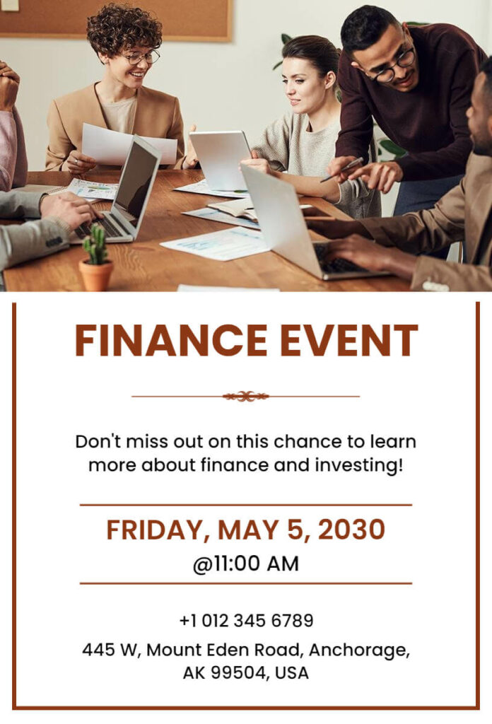 Finance Event Invitation Template