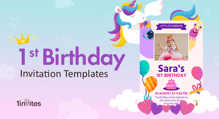1st Birthday Invitation Templates
