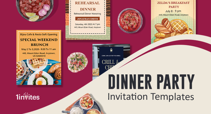 Dinner Party Invitation Templates