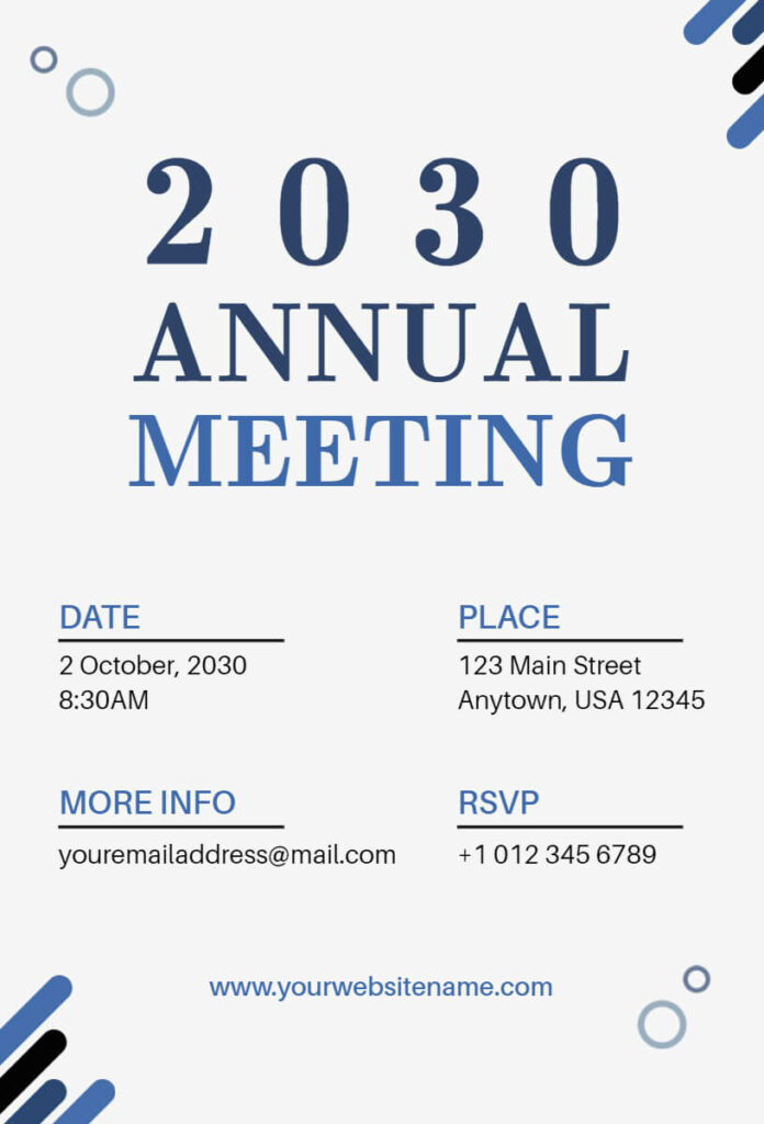 2023 Annual Meeting Invitation Templates