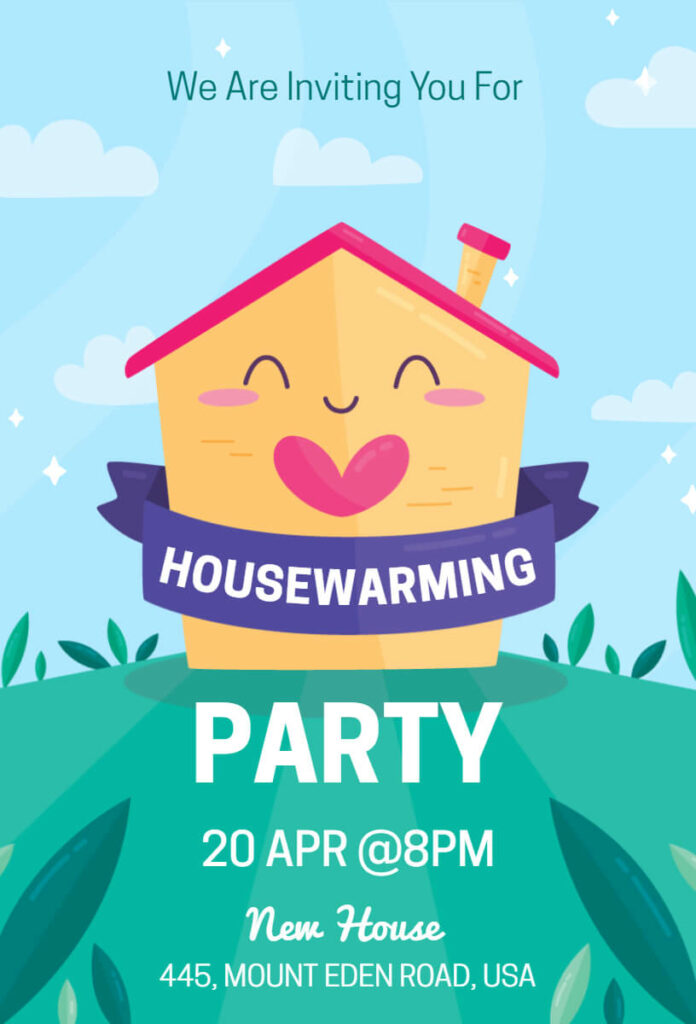 Funny Housewarming Party Invitation Template