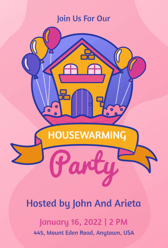 Animated Housewarming Invitation Template