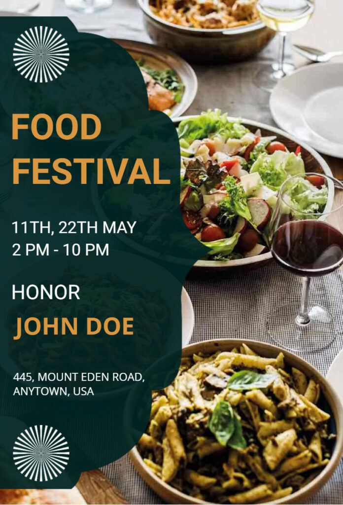 Food Festival Dinner Invitation Template