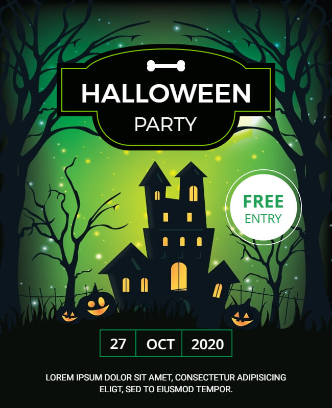 Nero Halloween Party Invitation Template