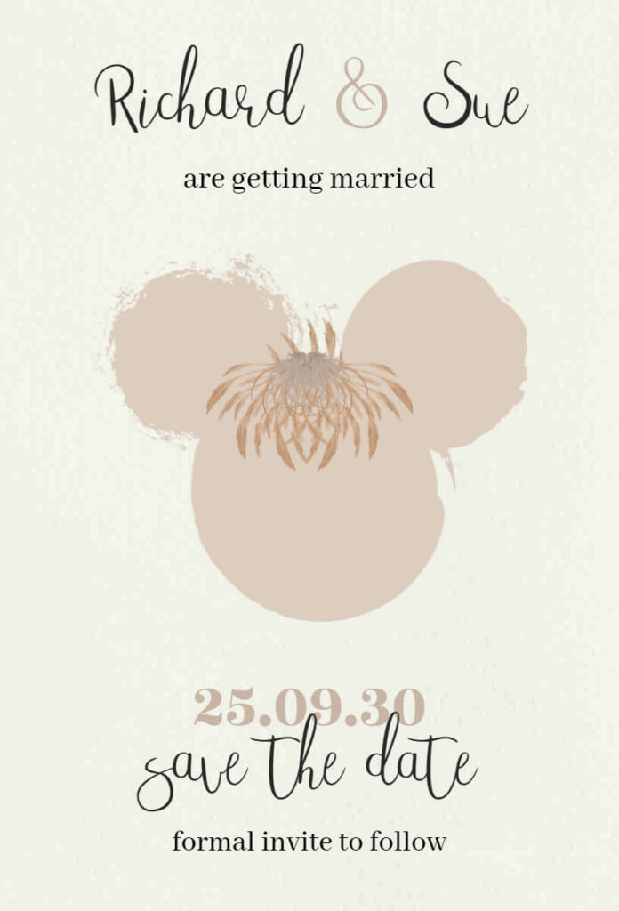 Creative Cute Save The Date Invitation
