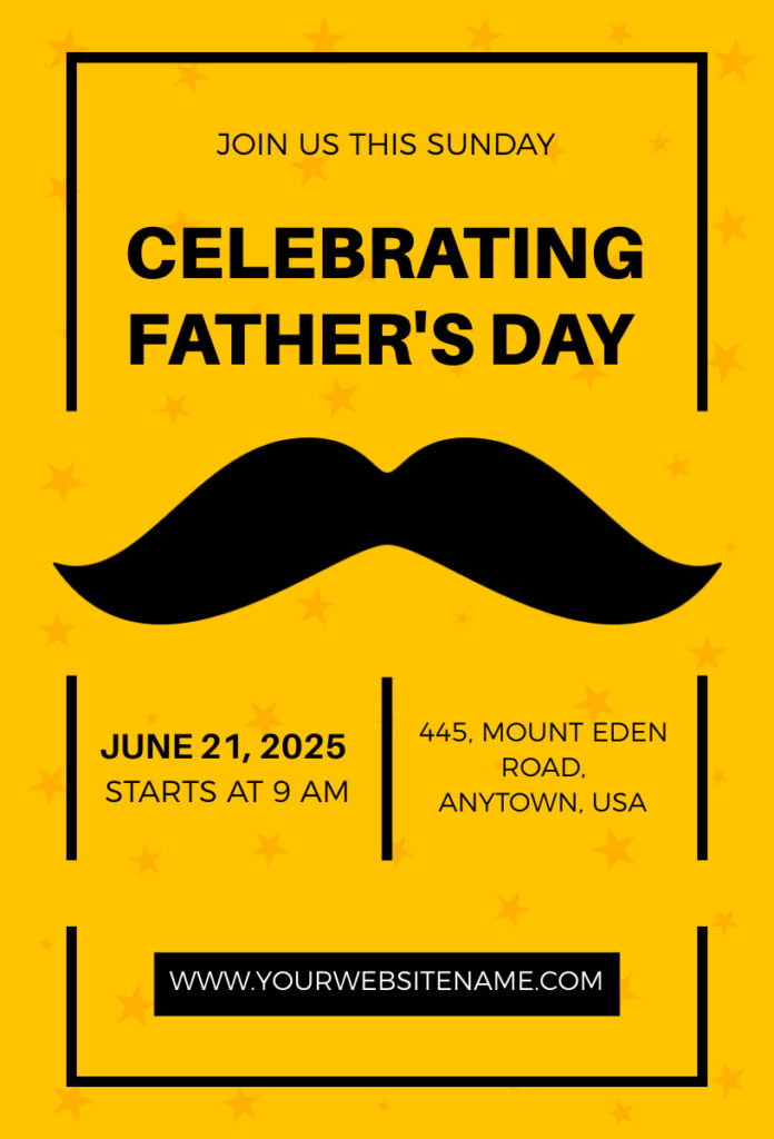 Amber Father's Day Invitation Template