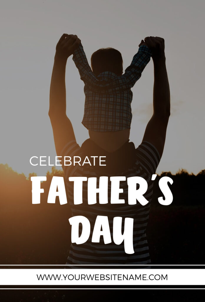 Black Father's Day Invitation Template