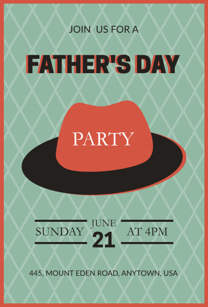 Chestnut Rose & Crail Father's Day Invitation Design