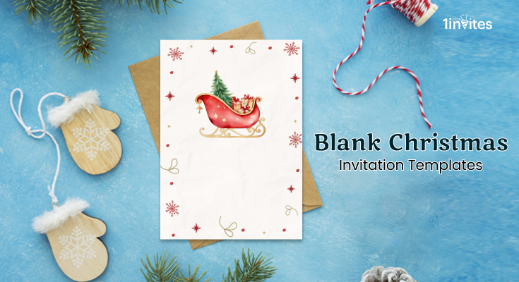 Blank Christmas Invitation Templates