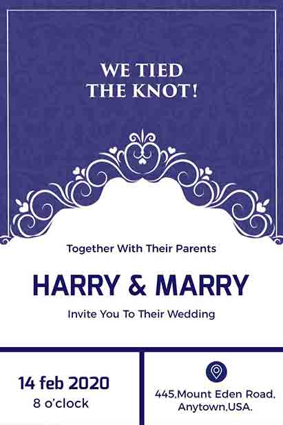 East Bay And Concrete Portrait Wedding Invitation