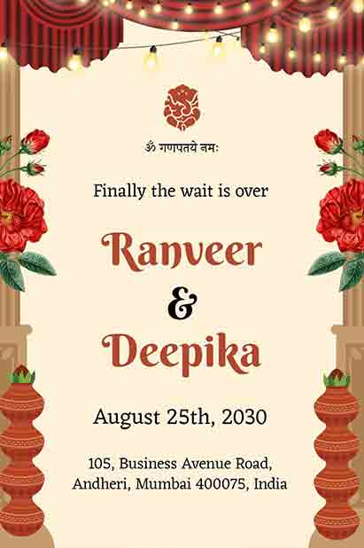 Floral Wedding Invitation Templates