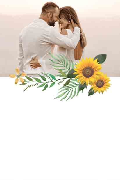 Minimal Blank Wedding Invitation