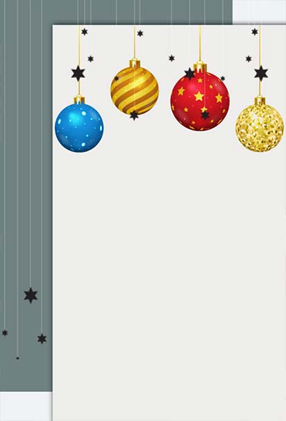 Contemporary Christmas Design With Colorful Ornaments and Sleek Festive Elements