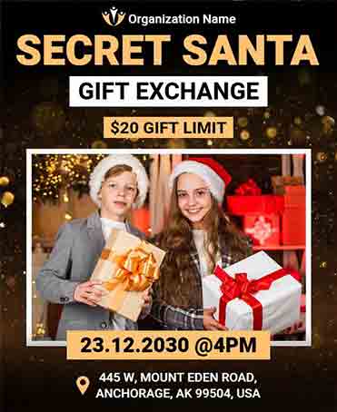 Secret Santa Gift Exchange Invitation Template