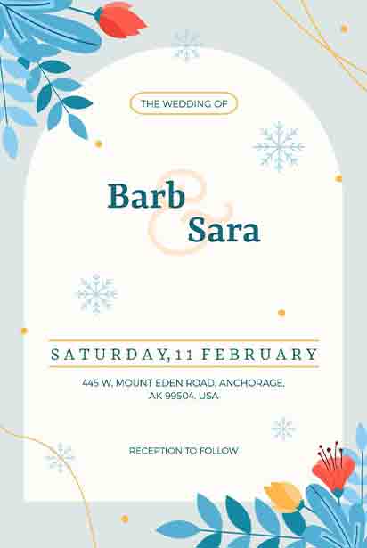 Wedding Invitation Card Template