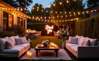 Fancy String Lights Invitation Templates