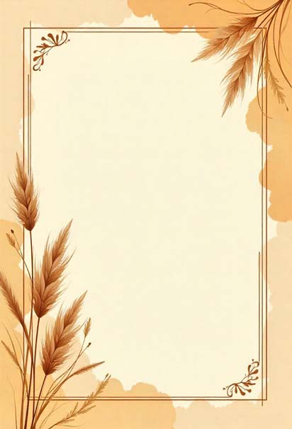 Orange Boho and Rustic Design Haldi Ceremony Invitation