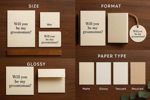 Choose The Right Size, Format, And Paper For Your Groomsman Invitation