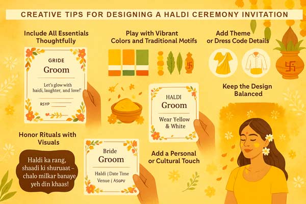 Creative Tips for Designing Haldi Ceremony Invitation