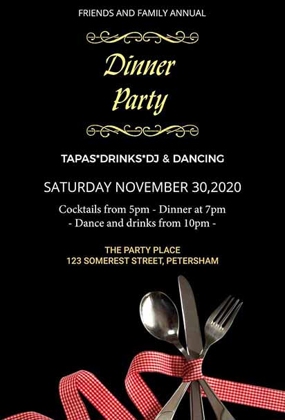 Elegant Dinner Party Design Featuring a Black and Gold Theme With Sophisticated Decorative Elements