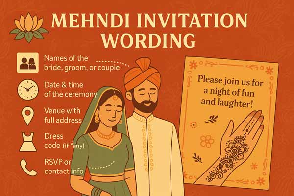 Essential Details To Include In Mehndi Invitation