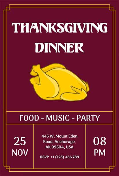 Warm Thanksgiving Dinner Design With Autumn Leaves, Pumpkins, and Festive Table Decor