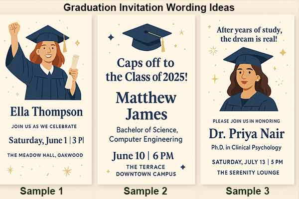 Graduation Invitation Wording Ideas
