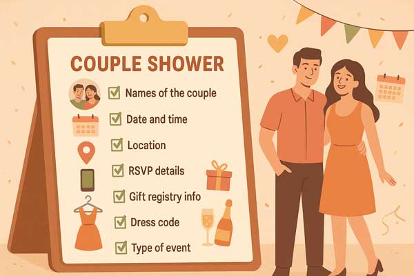 Information You Should Include In A Couple Shower Invitation