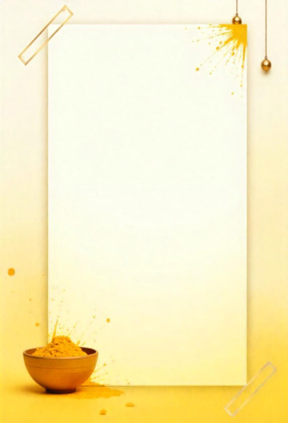 Minimalist Modern Design Haldi Ceremony Invitation