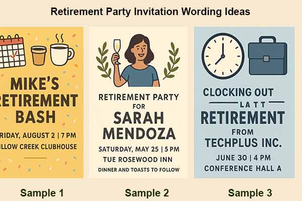 Retirement Party Invitation Wording Ideas