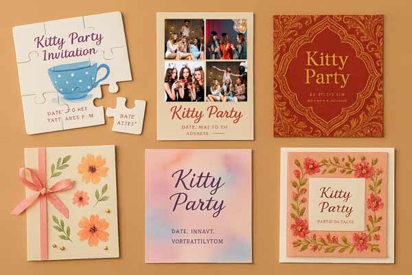Some Unique And Creative Kitty Party Invitation Ideas