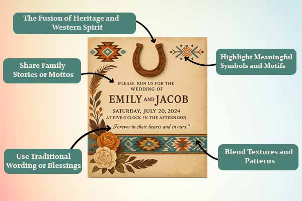 You Can Include Cultural Or Family Traditions In A Western Invitation
