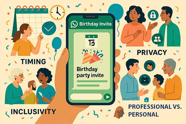 Proper Etiquette Guide for WhatsApp Birthday Invitations Covering Tone, Timing, and Follow-Up Tips