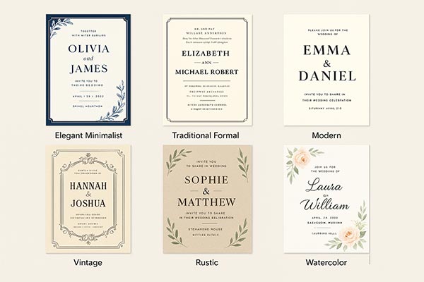 AI-Driven Wedding Invitation Design Strategies Featuring Layout Suggestions and Style Customizations