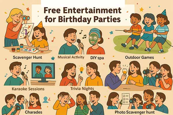 Entertainment Ideas for Birthday Parties Including Games, Performers, Music, and DIY Activities for All Ages
