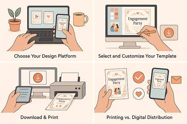 Essential Steps To Start Designing Your Engagement Invitation