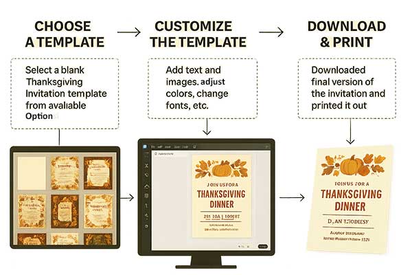 How Can You Customize Pre-Made Thanksgiving Invitation Designs