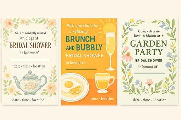 Tips for Crafting Themed Bridal Shower Invitation Wording That Matches the Party Style