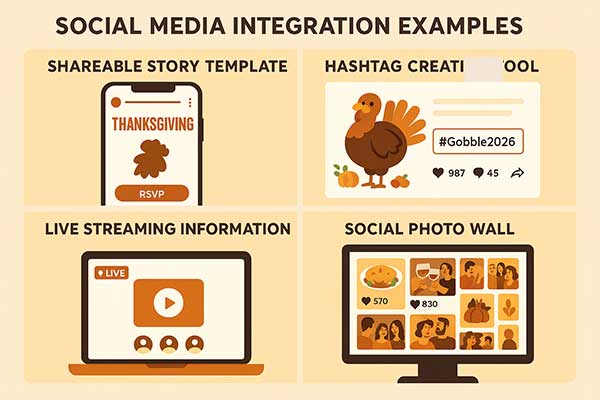 Social Media Integration Features Trending for Thanksgiving Event Invitations
