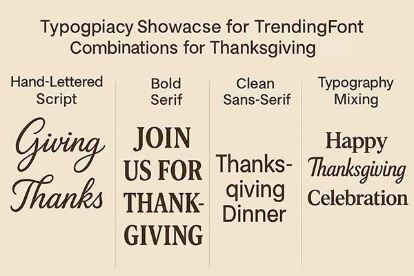 Typography Trends Dominating Modern Thanksgiving Invitations