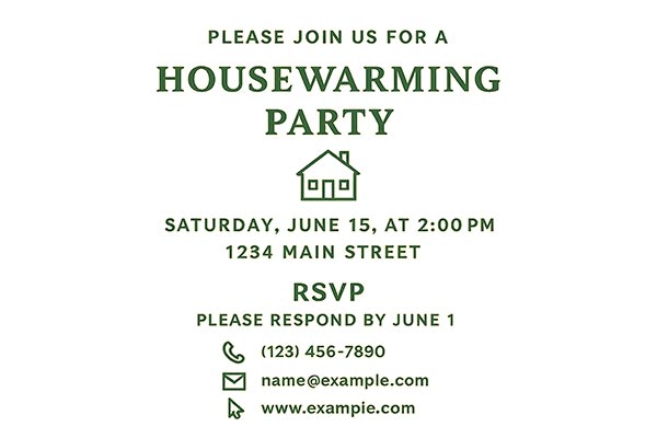 What Contact and RSVP Details Are Essential for Every Housewarming Invitation