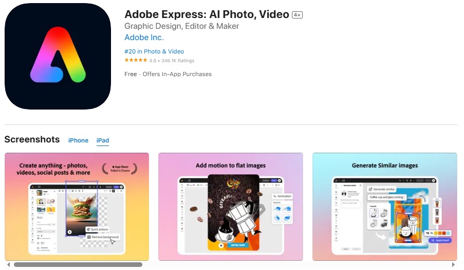 Adobe Express Creative Professional Invitation and Design Tool