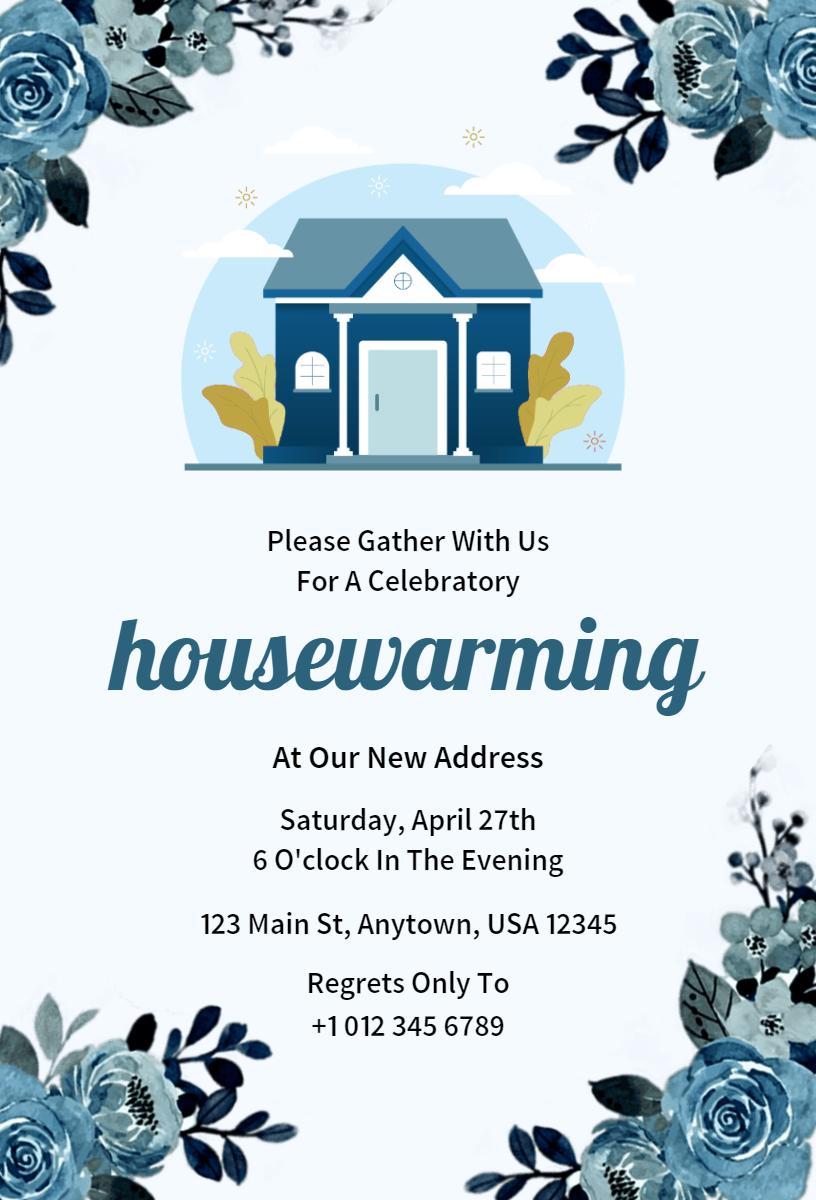 Housewarming Invitation Templates – 30+ Designs & Ideas