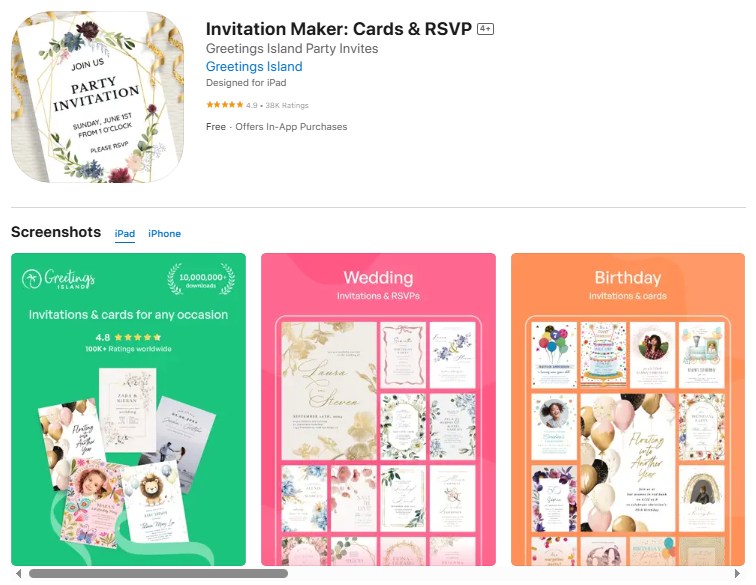 Greetings Island Creative Design Platform for Custom Invitations