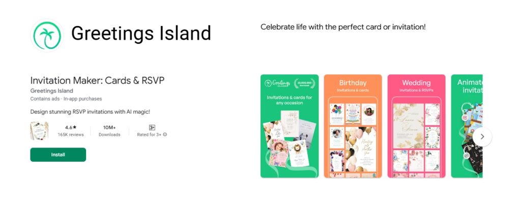 Greetings Island App Offering Print-Ready and Digital Wedding Invitation Templates